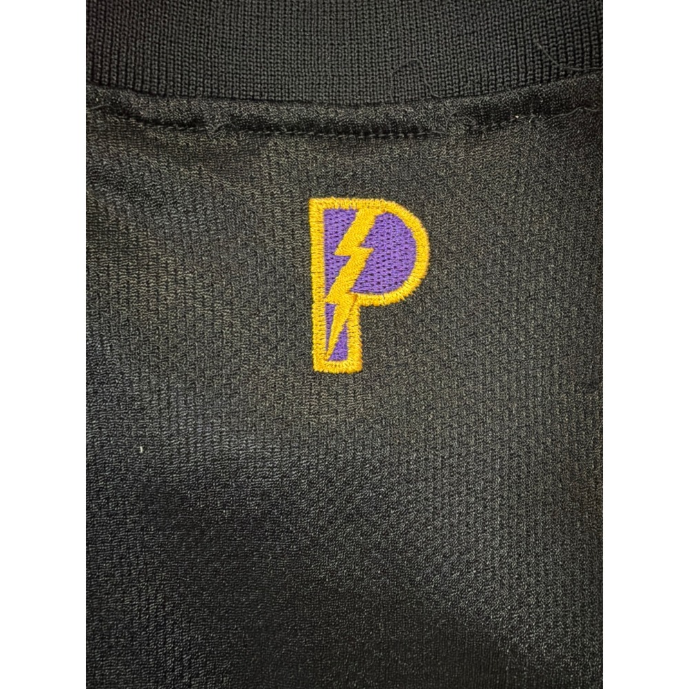 Vintage Pro Player NBA Los Angeles Lakers Warm Up Jacket Black Mesh Snap XL - Picture 6 of 6